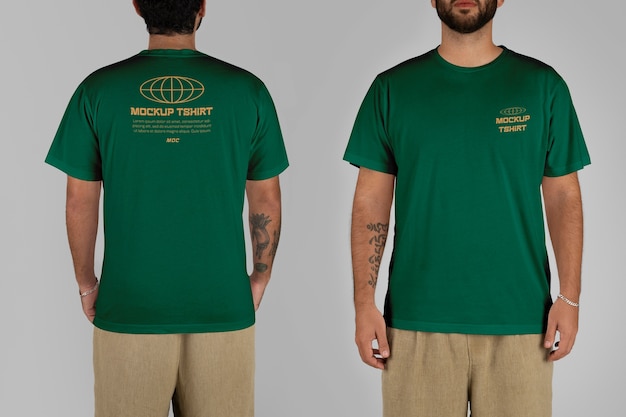 PSD front and back clothing mockup