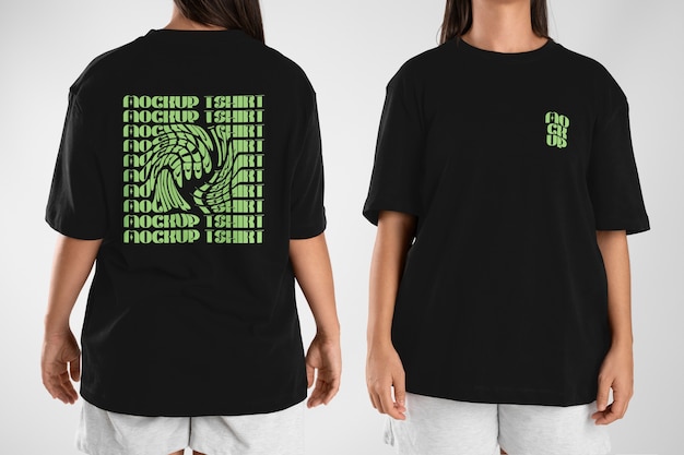 PSD front and back clothing mockup