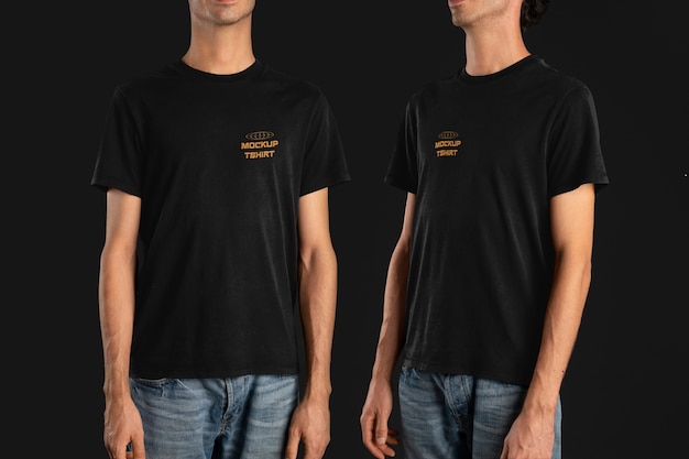 Front and back clothing mockup