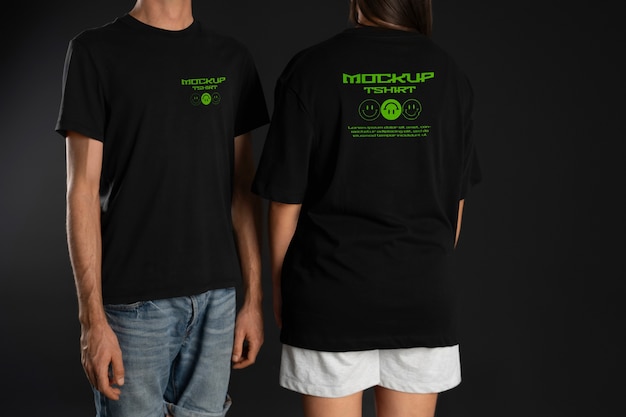 PSD front and back clothing mockup