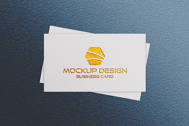 Front business card logo mockup