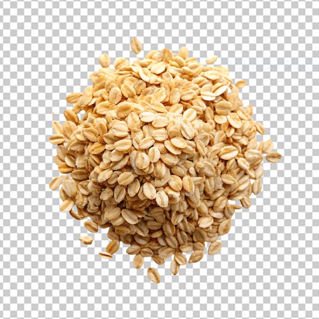 PSD front close view of organic oat bran