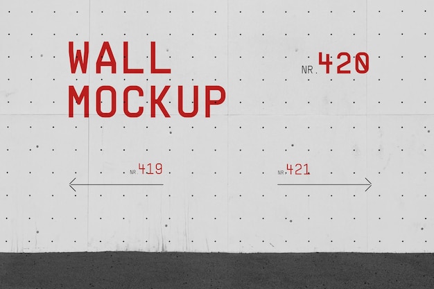 PSD front street wall mockup