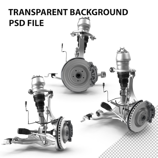 PSD front suspension arm png