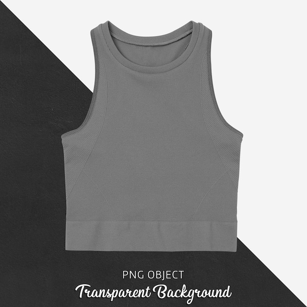 Front view of basic crop top mockup