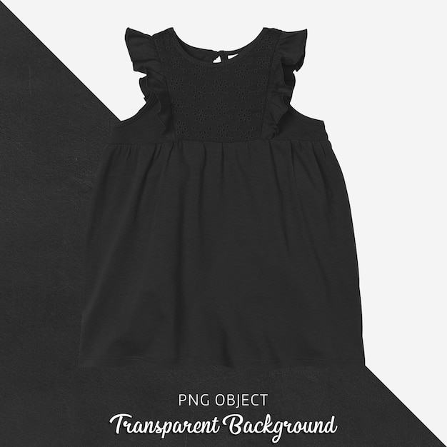 Front view of black dress mockup