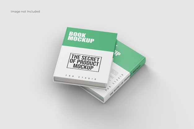 Front view book mockup