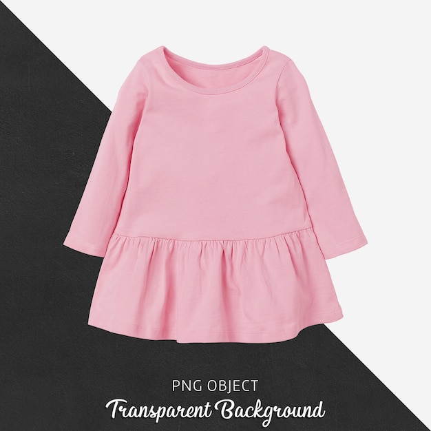 PSD front view of children dress mockup