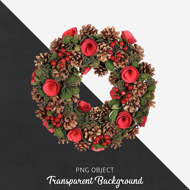PSD front view of christmas door ornament isolated
