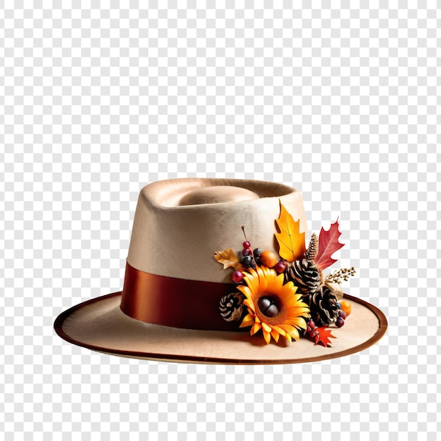 PSD front view of hat on transparent background