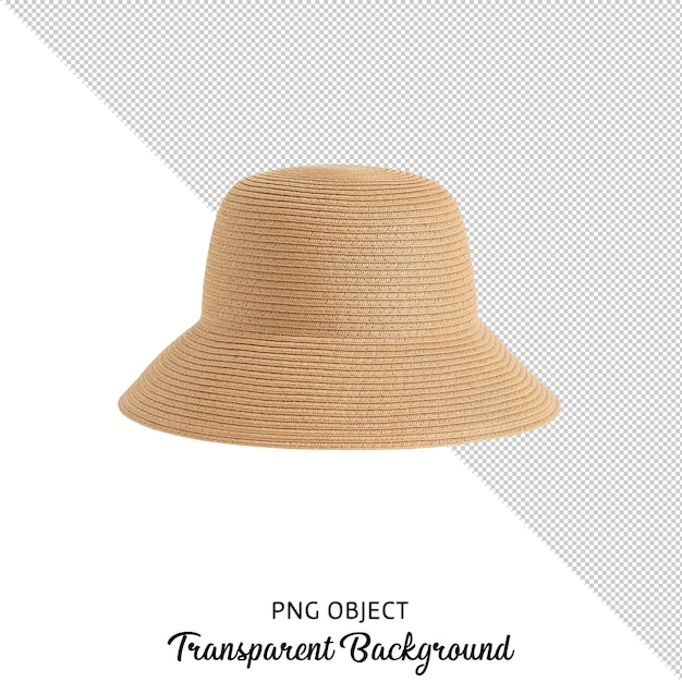 PSD vista frontale del cappello da pescatore beige unisex isolato