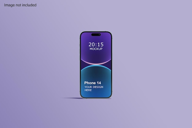 PSD 14 pro 携帯電話のモックアップの正面図
