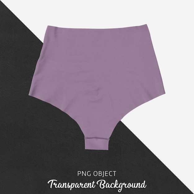 Front view of purple briefs mockup