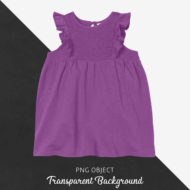 Front view of purple dress mockup