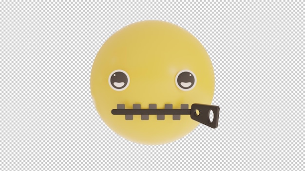 PSD front view secret emoji png