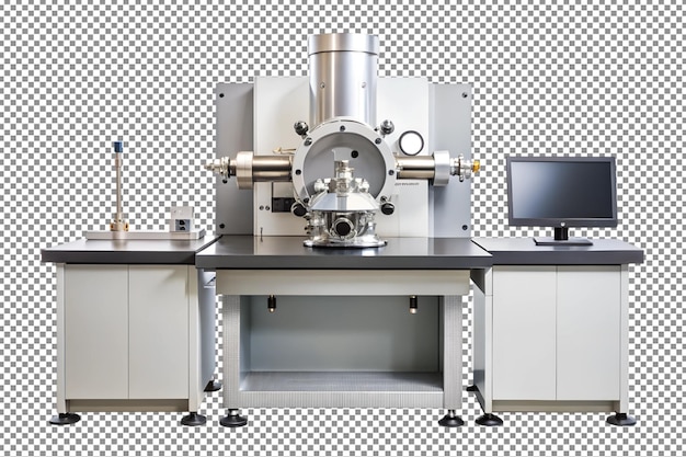 Front view of a single x ray diffractometer with detailed features