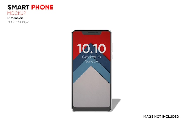 Mockup di smartphone con vista frontale