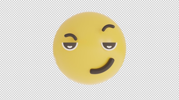 front view smirk emoji png