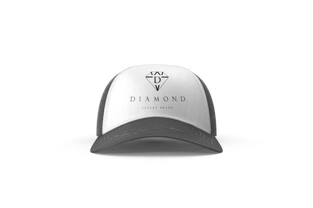 PSD front view of snapback mockup