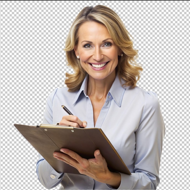 PSD front view of woman with copy space