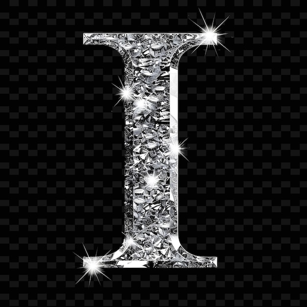 Frosted crystal sparkling italic icon with flat design icon outline y2k shape trending decorative