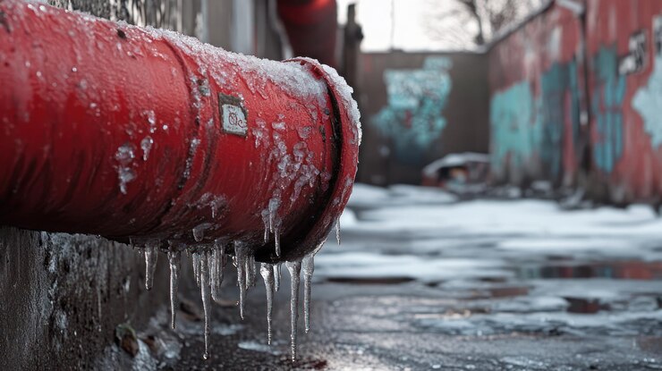 PSD frozen fire hydrant