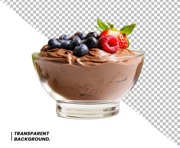 PSD fruit chocolate crem transparent background