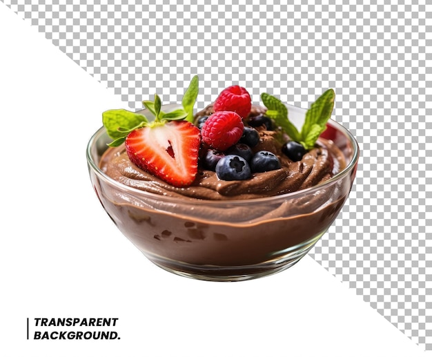 PSD fruit chocolate crem transparent background