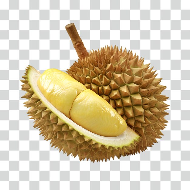 Sfondo trasparente di durian di frutta