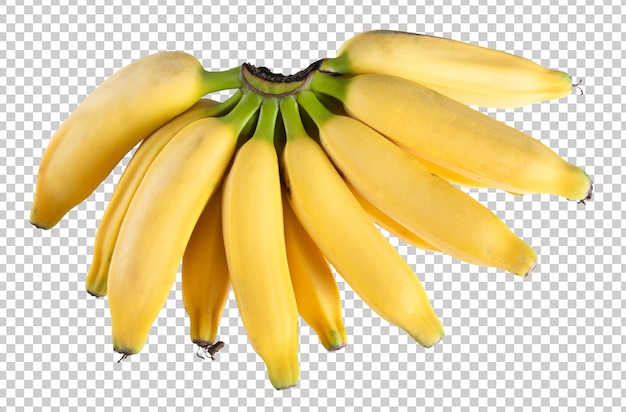 PSD fruit gele banaan met doorzichtige achtergrond png