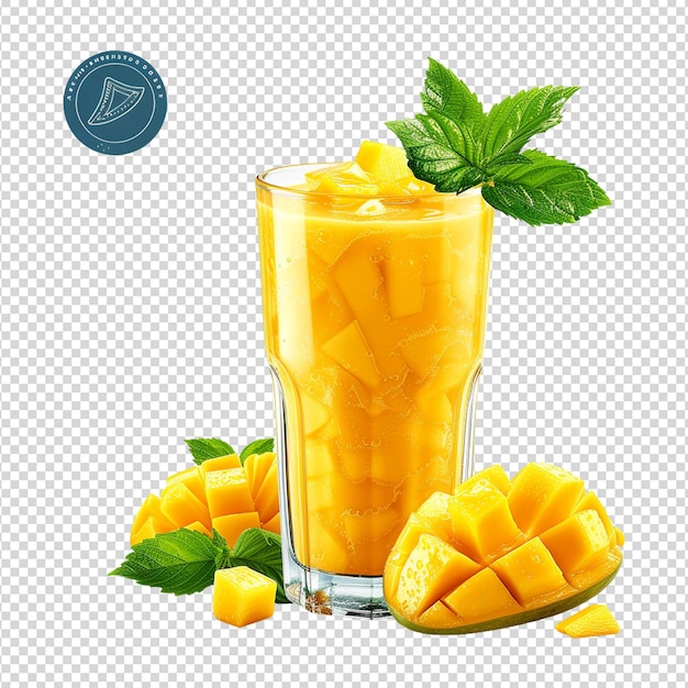 PSD fruit juice isolated on transparent background