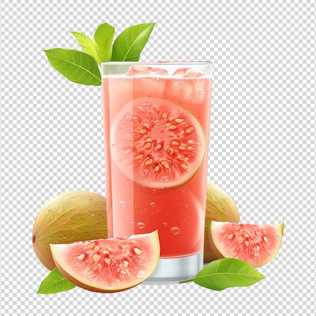 PSD fruit juice isolated on transparent background