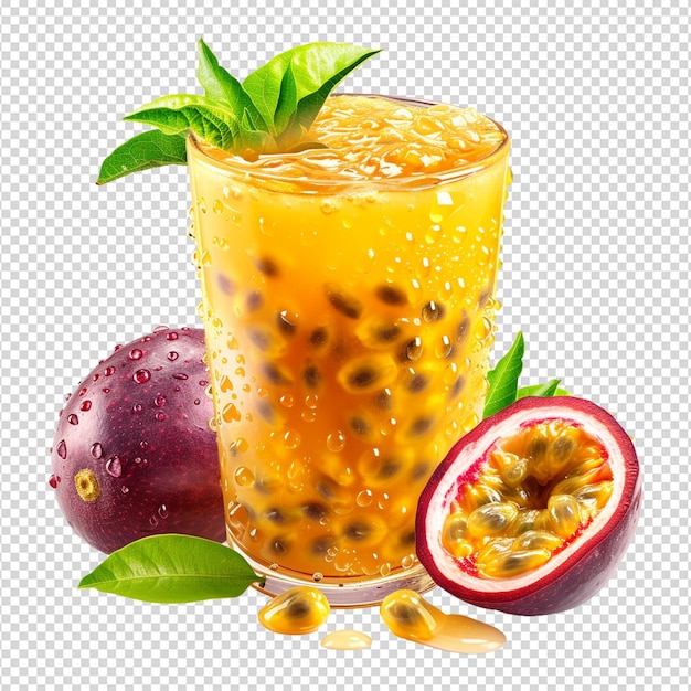 PSD fruit juice isolated on transparent background