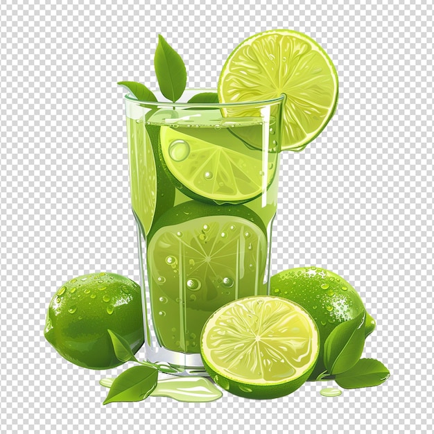 Fruit juice isolated on transparent background