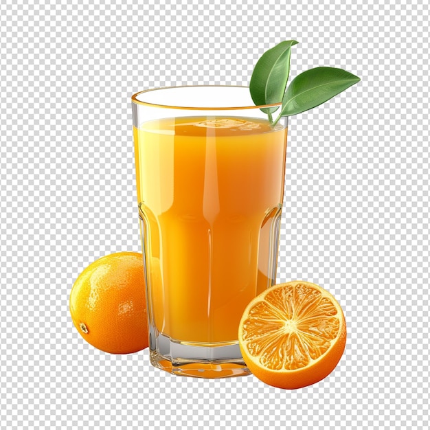 PSD fruit juice isolated on transparent background