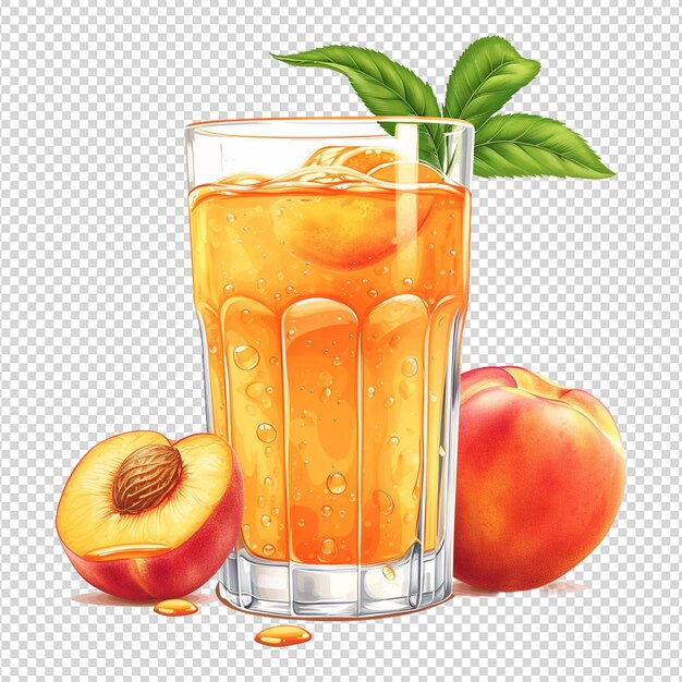 PSD fruit juice isolated on transparent background