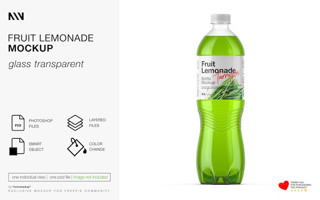 Fruit lemonade mockup