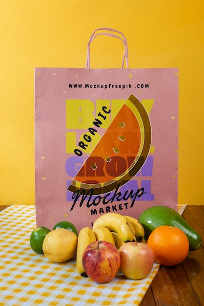 fruit packaging mockup design