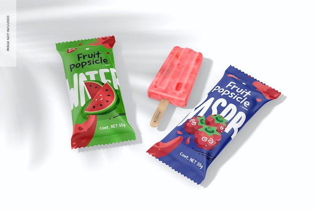 Fruit Popsicles Mockup 02