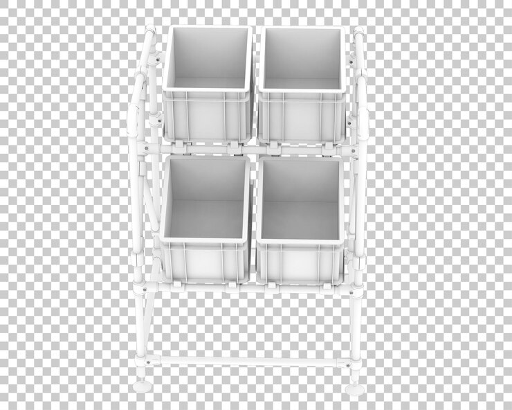 PSD 투명 배경에 고립 된 과일 랙 3d 렌더링 그림