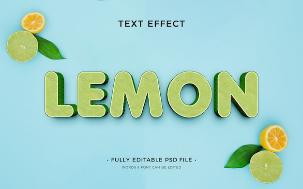 PSD fruit text effect