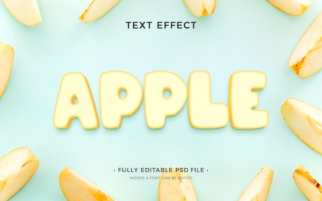 Fruit text effect