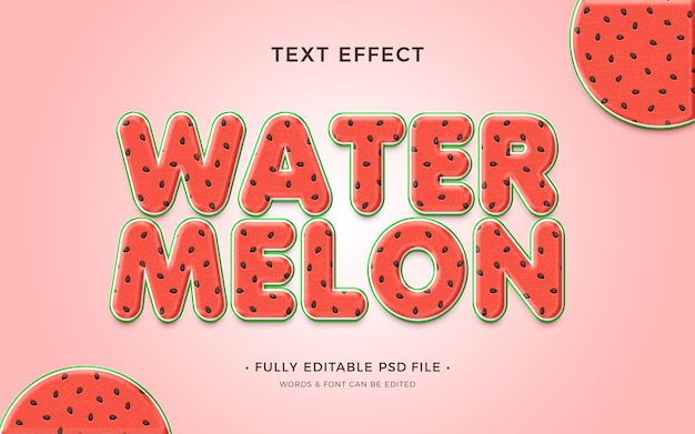 PSD fruit  text effect