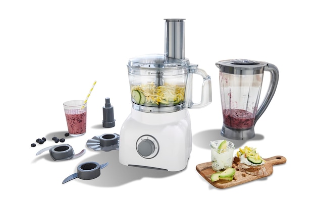 fruit and vegetable juicer and blender wih full set of blade and and glass