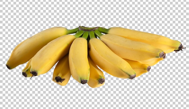 PSD frutta banana gialla con sfondo trasparente png