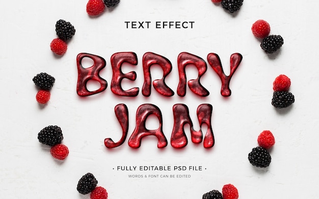 PSD fruitjam teksteffect