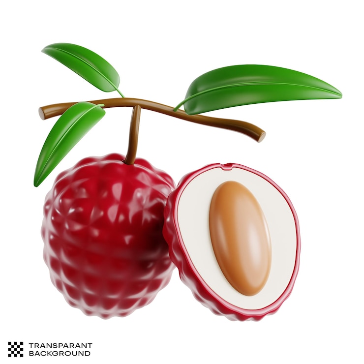PSD fruits 3d icon illustration