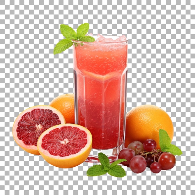 Fruitsap op doorzichtige achtergrond