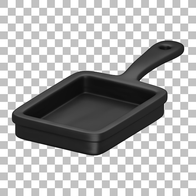 Frying pan 3d illustration