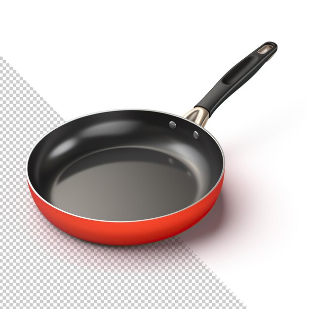 Frying pan 3d render isolated